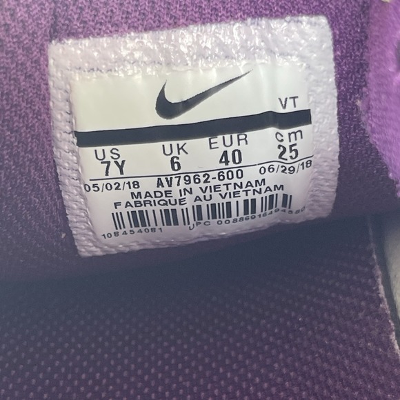 Nike‎ Air Max Plus TN Running Shoes Youth 7Y Lucky Charms Purple Sneakers AV7962 main image 4